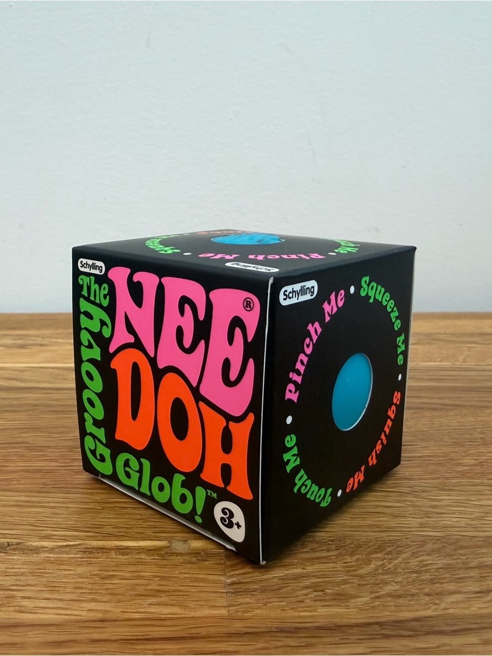NeeDoh The Groovy Glob Blue Squishy Squeezy Sensory Fidget